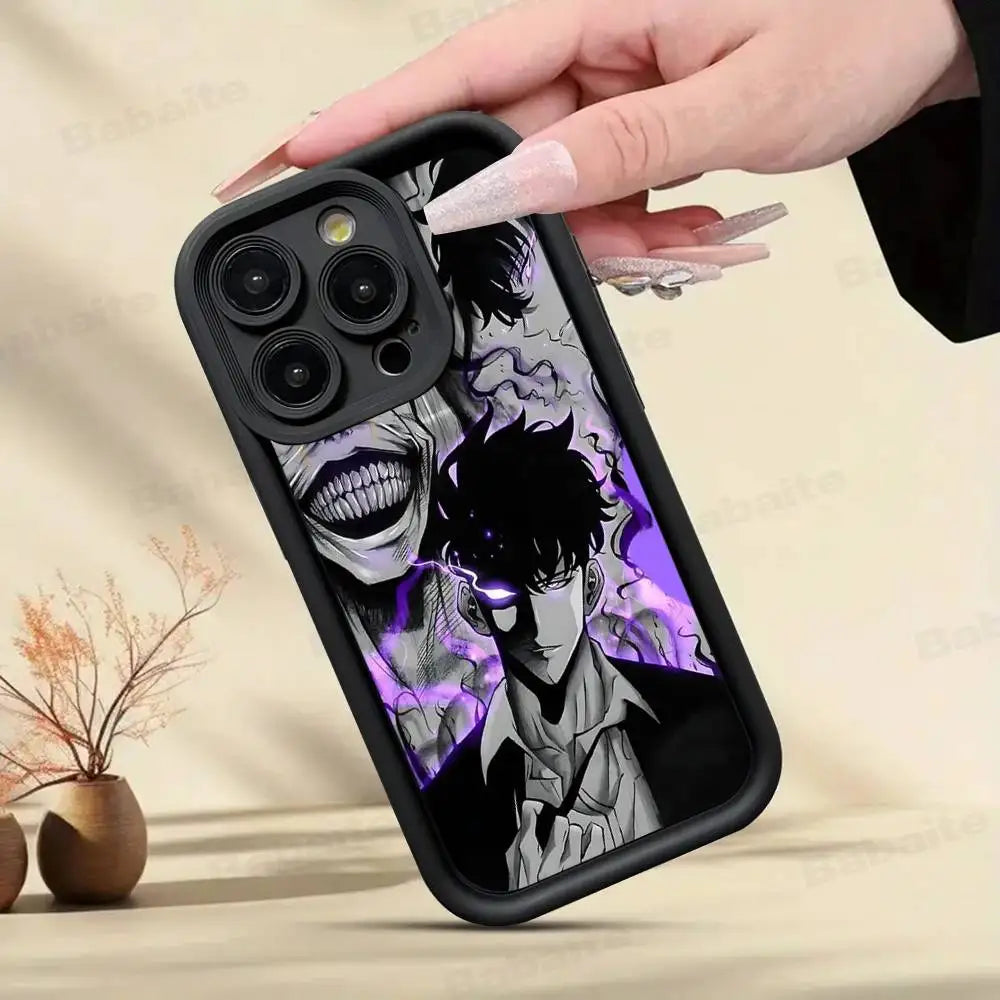 Solo Leveling Anime iPhone Case | Soft TPU | iPhone 11–17 Pro Max