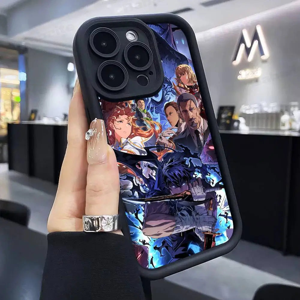 Solo Leveling Anime iPhone Case | Soft TPU | iPhone 11–17 Pro Max