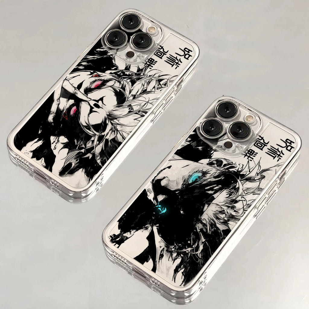 Jujutsu Kaisen Transparent iPhone Case | Soft TPU | iPhone 11–17 Pro Max