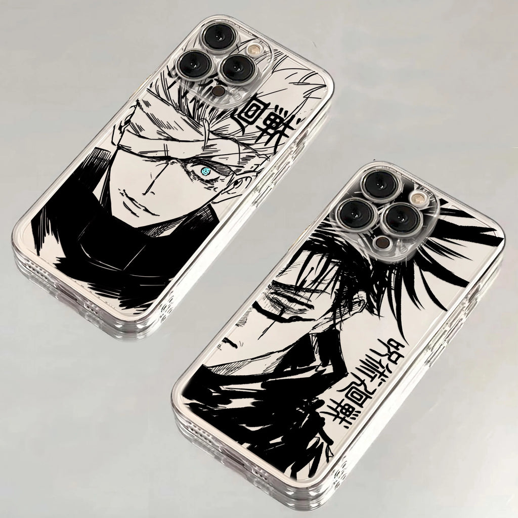 Jujutsu Kaisen Transparent iPhone Case | Soft TPU | iPhone 11–17 Pro Max
