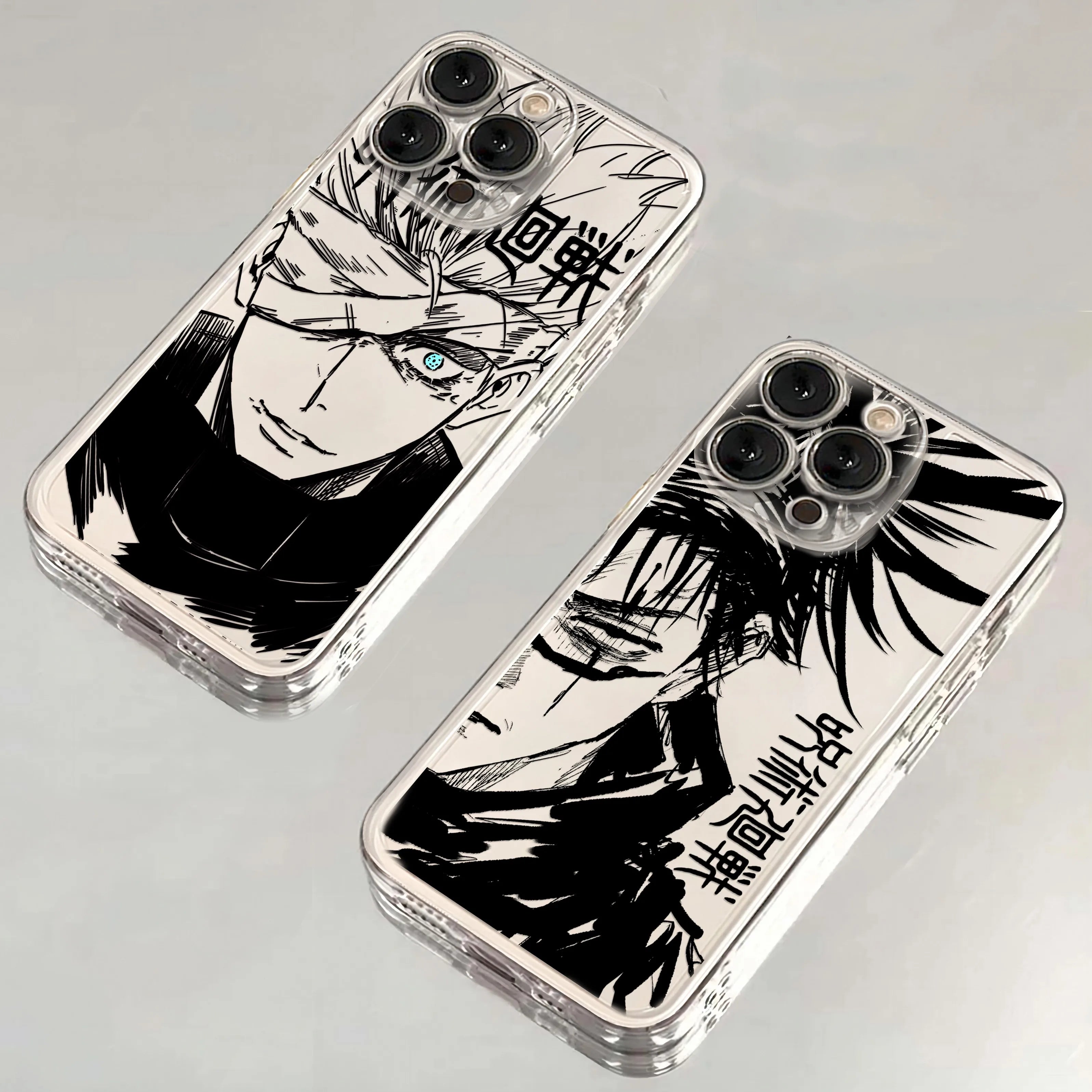 Jujutsu Kaisen Transparent iPhone Case | Soft TPU | iPhone 11–17 Pro Max