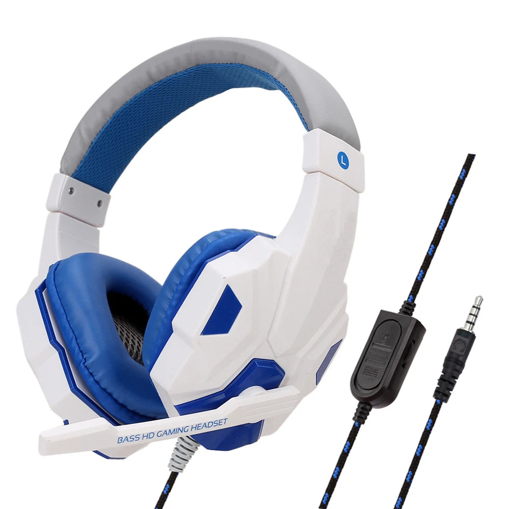 Gaming Headset 3.5mm Wired with Noise-Cancelling Mic | PS4, PS5, Xbox, PC, Smartphone