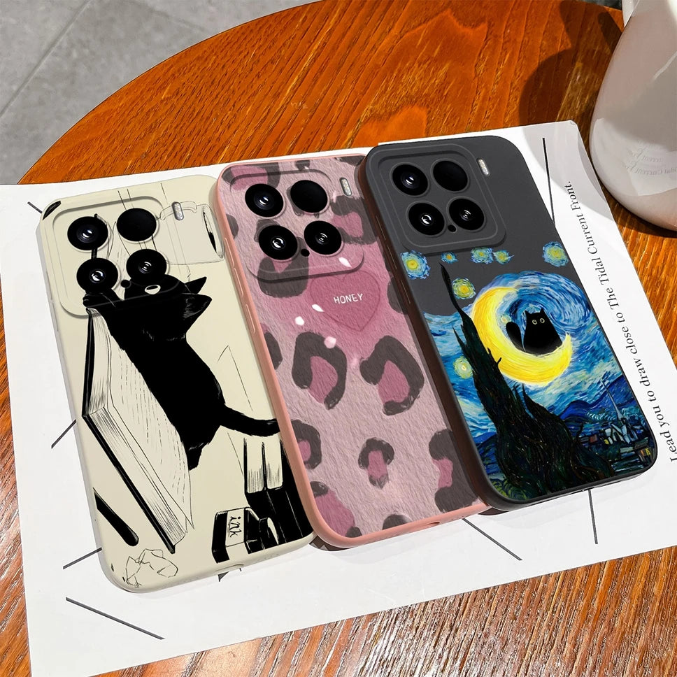 Xiaomi 15 / 15 Pro Soft Silicone Case | Creative Style Protective Back Cover