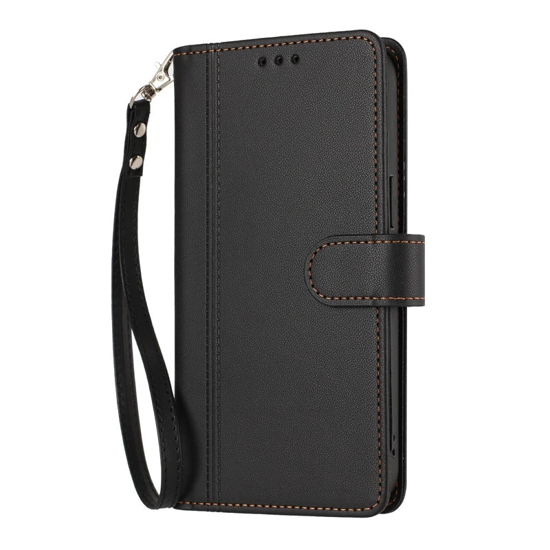 OPPO Reno Leather Flip Wallet Case | 9-Card Slots | Reno 11–16 Pro Max