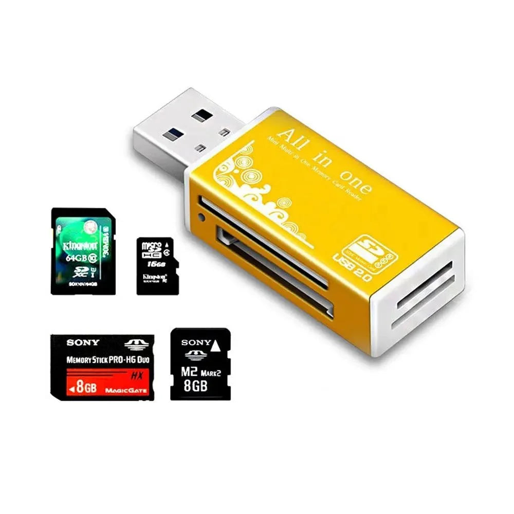 2-in-1 USB 3.0 Card Reader | SD & MicroSD TF Adapter | Plug & Play for PC & Laptop