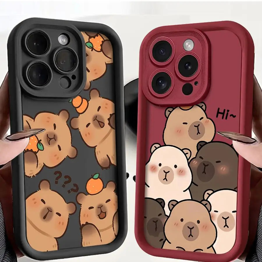 Cute Capybara iPhone Case | Soft TPU | iPhone XR–16e Pro Max
