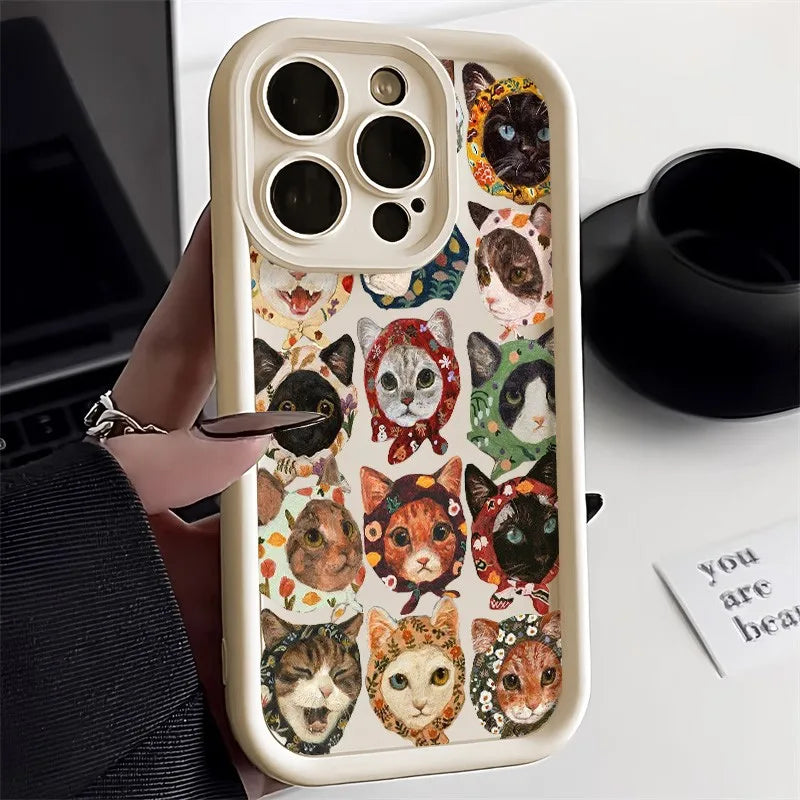Cute Black Cat iPhone Case | Soft TPU | iPhone 6–17 Pro Max