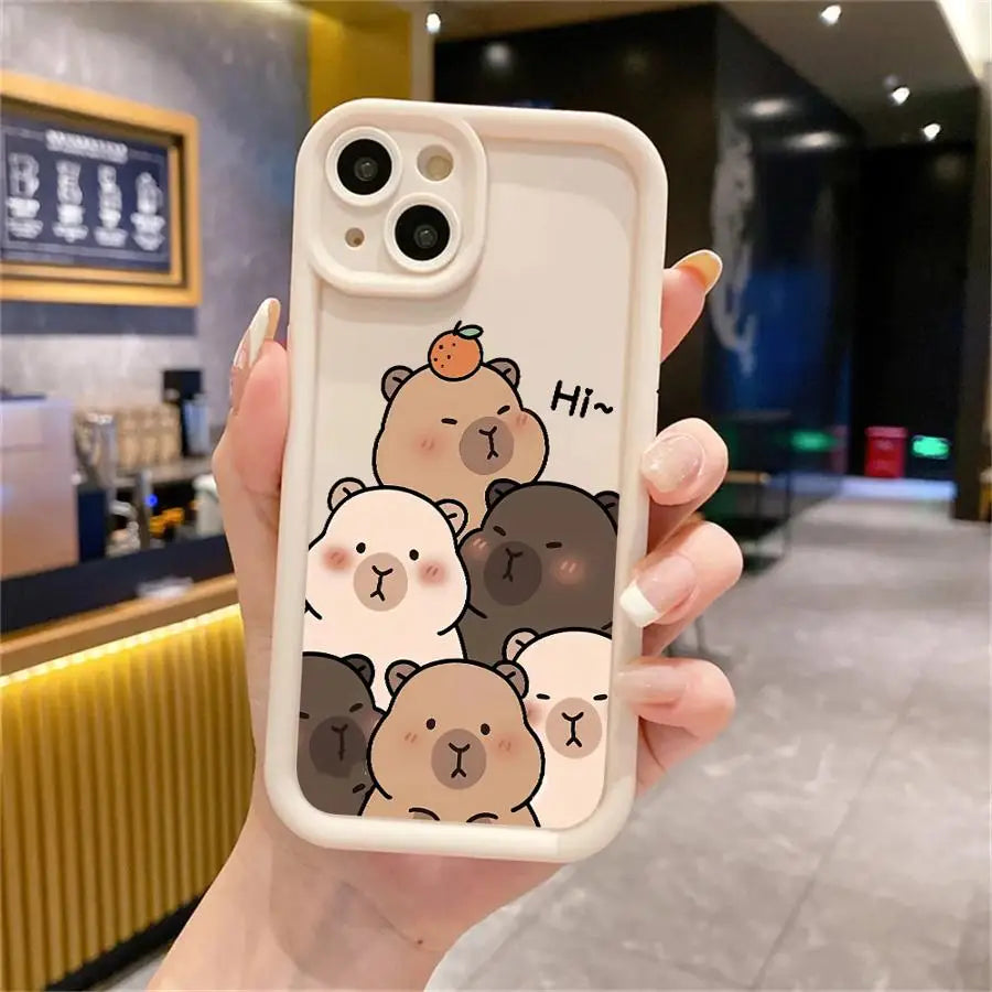 Cute Capybara iPhone Case | Soft TPU | iPhone XR–16e Pro Max
