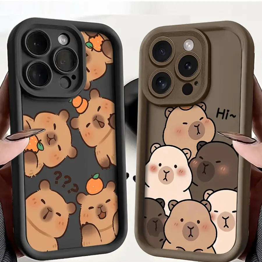 Cute Capybara iPhone Case | Soft TPU | iPhone XR–16e Pro Max