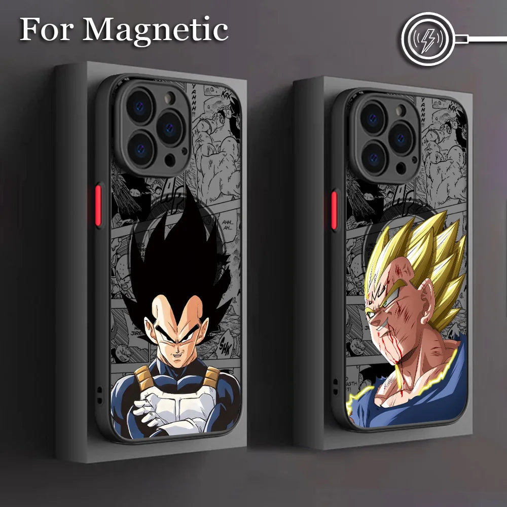 Dragon Ball Goku Magnetic iPhone Case | Matte Back Cover | iPhone 11–17 Pro Max