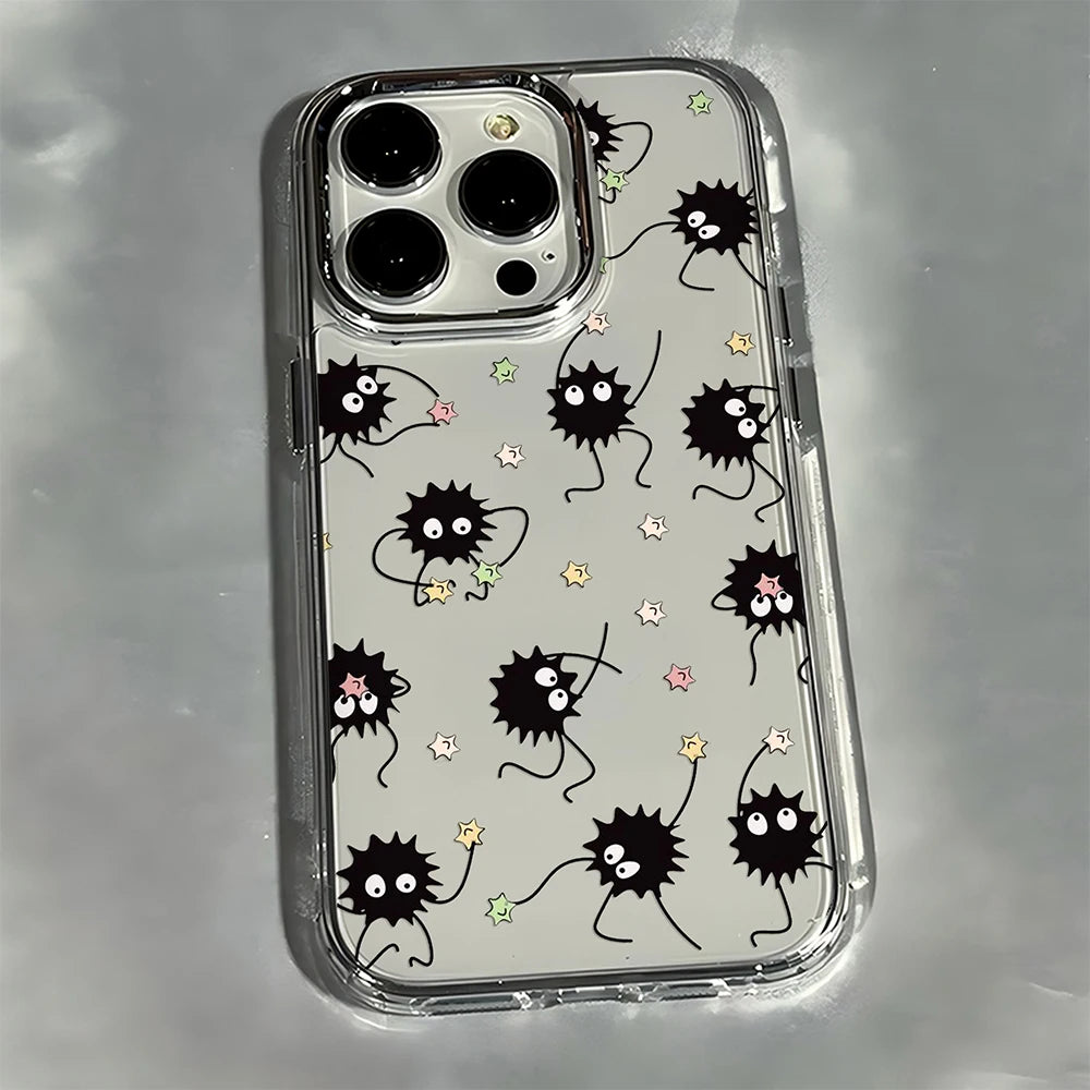 Soot Sprites Anime iPhone Case | Soft TPU | iPhone 7–17 Pro Max