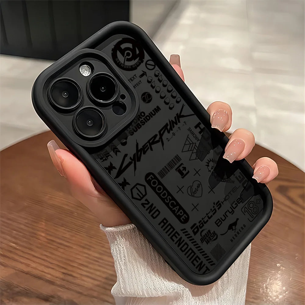 Cyberpunk Anime iPhone Case | Soft TPU | iPhone 11–17 Pro Max