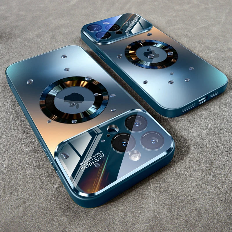 Luxury Titanium Magnetic iPhone Case | MagSafe Compatible | iPhone 11–17 Pro Max