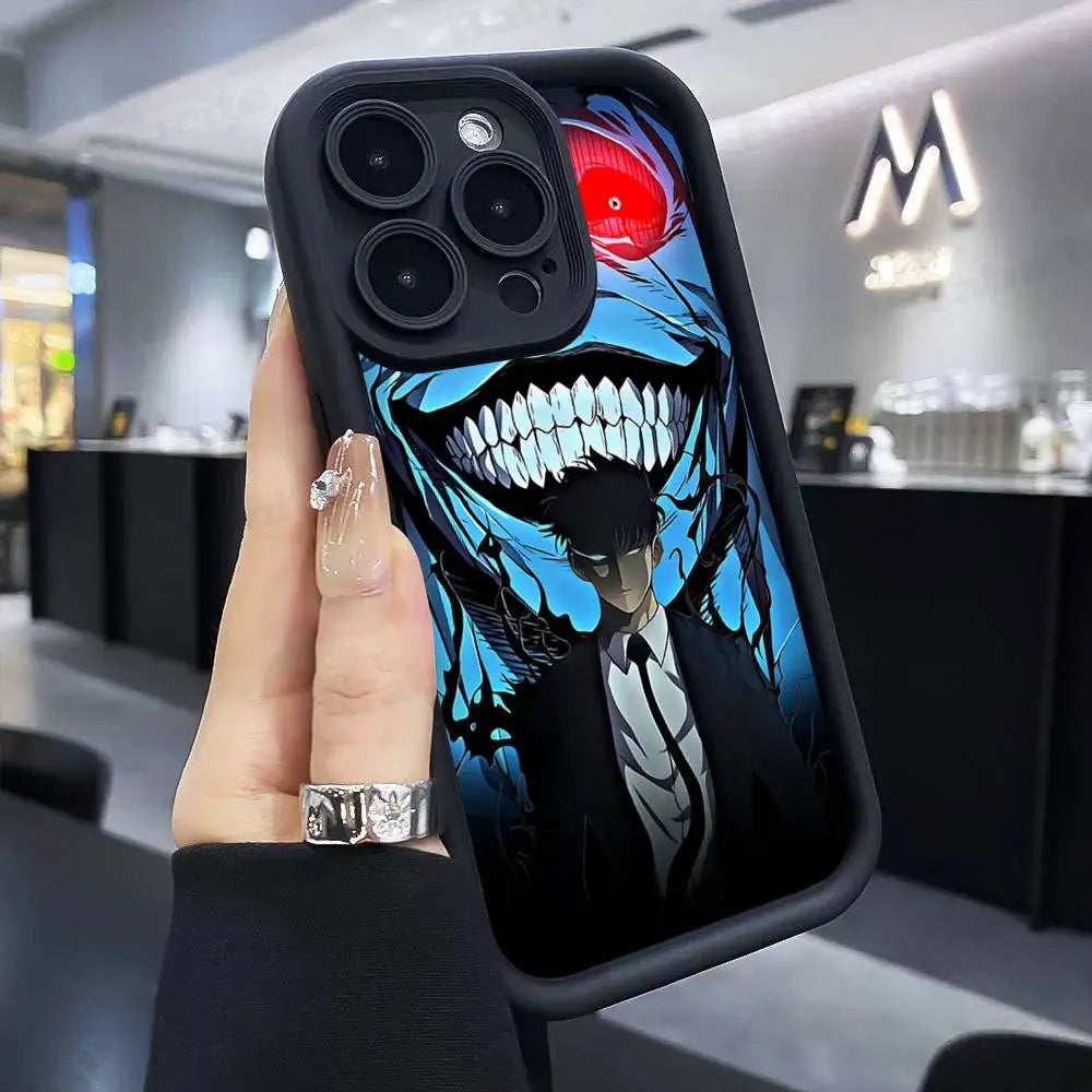Solo Leveling Anime iPhone Case | Soft TPU | iPhone 11–17 Pro Max