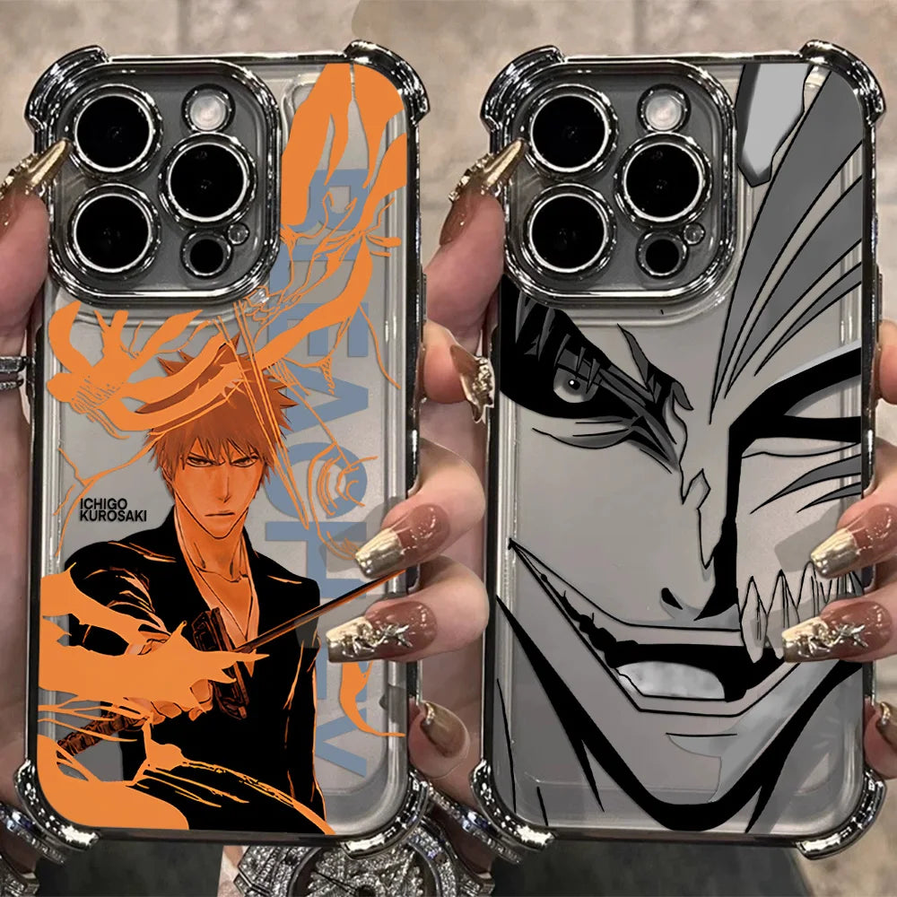Bleach Ichigo Plating iPhone Case | Anti-Drop Airbag | iPhone 7–16 Pro Max