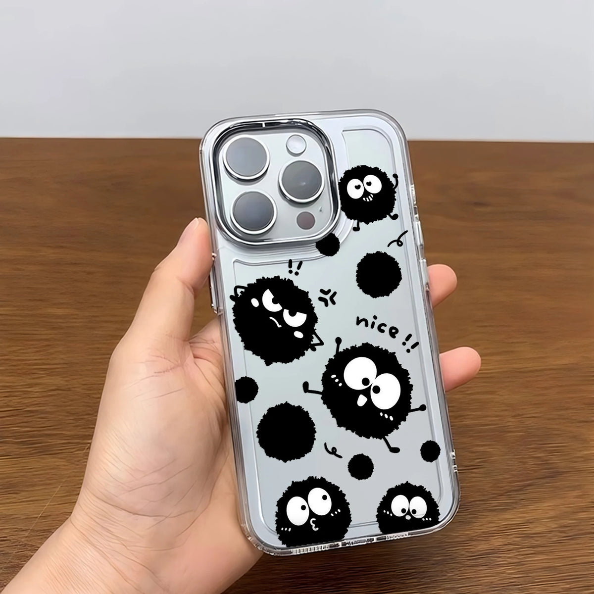 Soot Sprites Anime iPhone Case | Soft TPU | iPhone 7–17 Pro Max