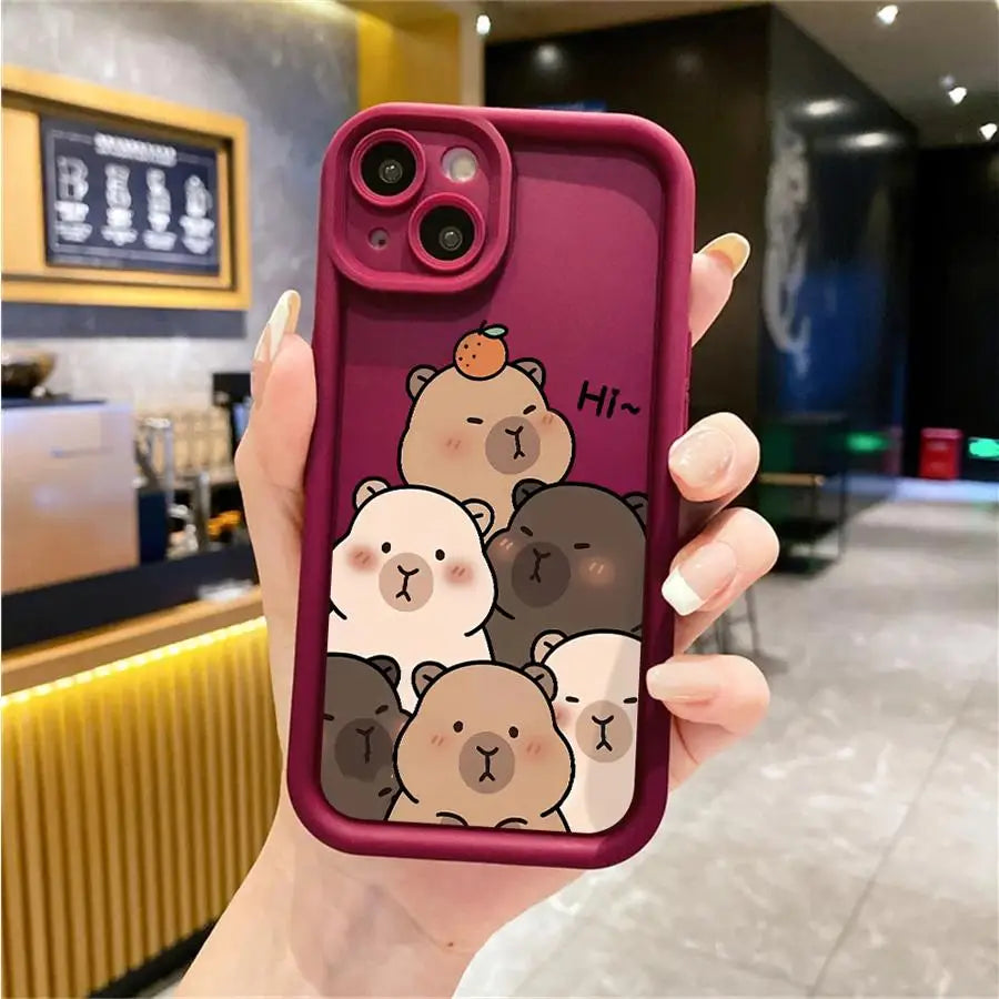 Cute Capybara iPhone Case | Soft TPU | iPhone XR–16e Pro Max