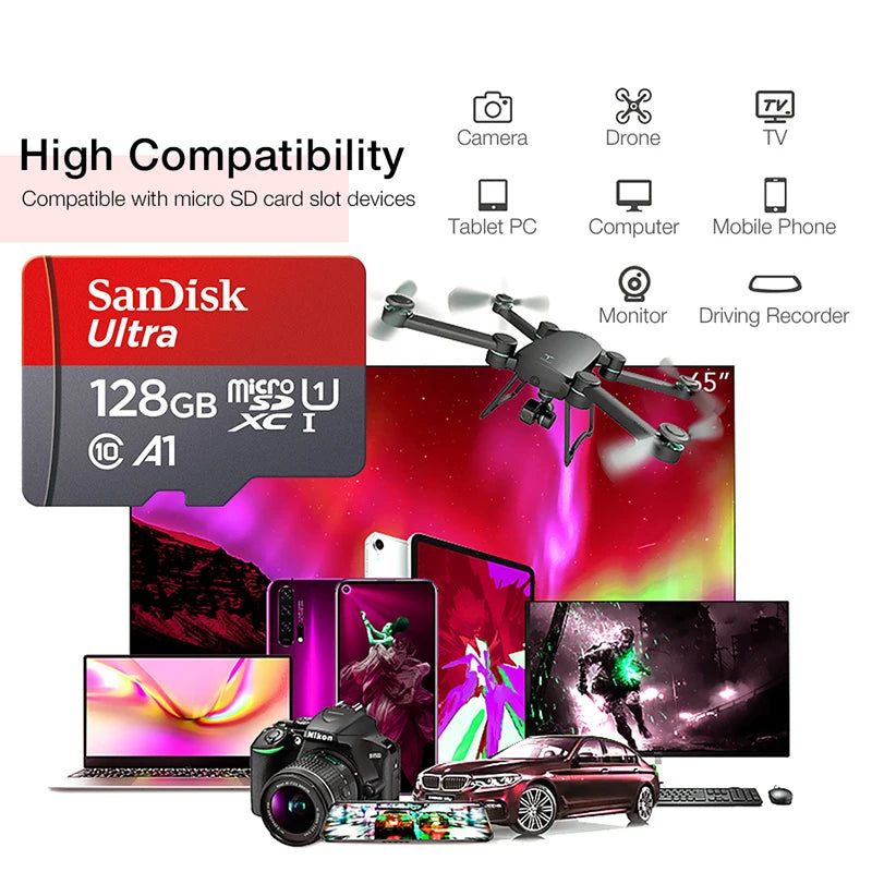 Ultra MicroSD Card | Class 10 A1 | 32GB–512GB | For Smartphone & Tablet