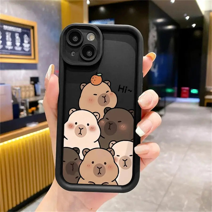 Cute Capybara iPhone Case | Soft TPU | iPhone XR–16e Pro Max