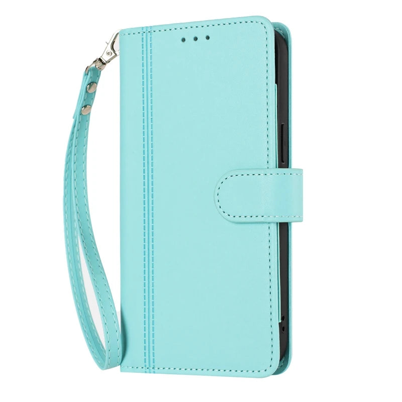 OPPO Reno Leather Flip Wallet Case | 9-Card Slots | Reno 11–16 Pro Max