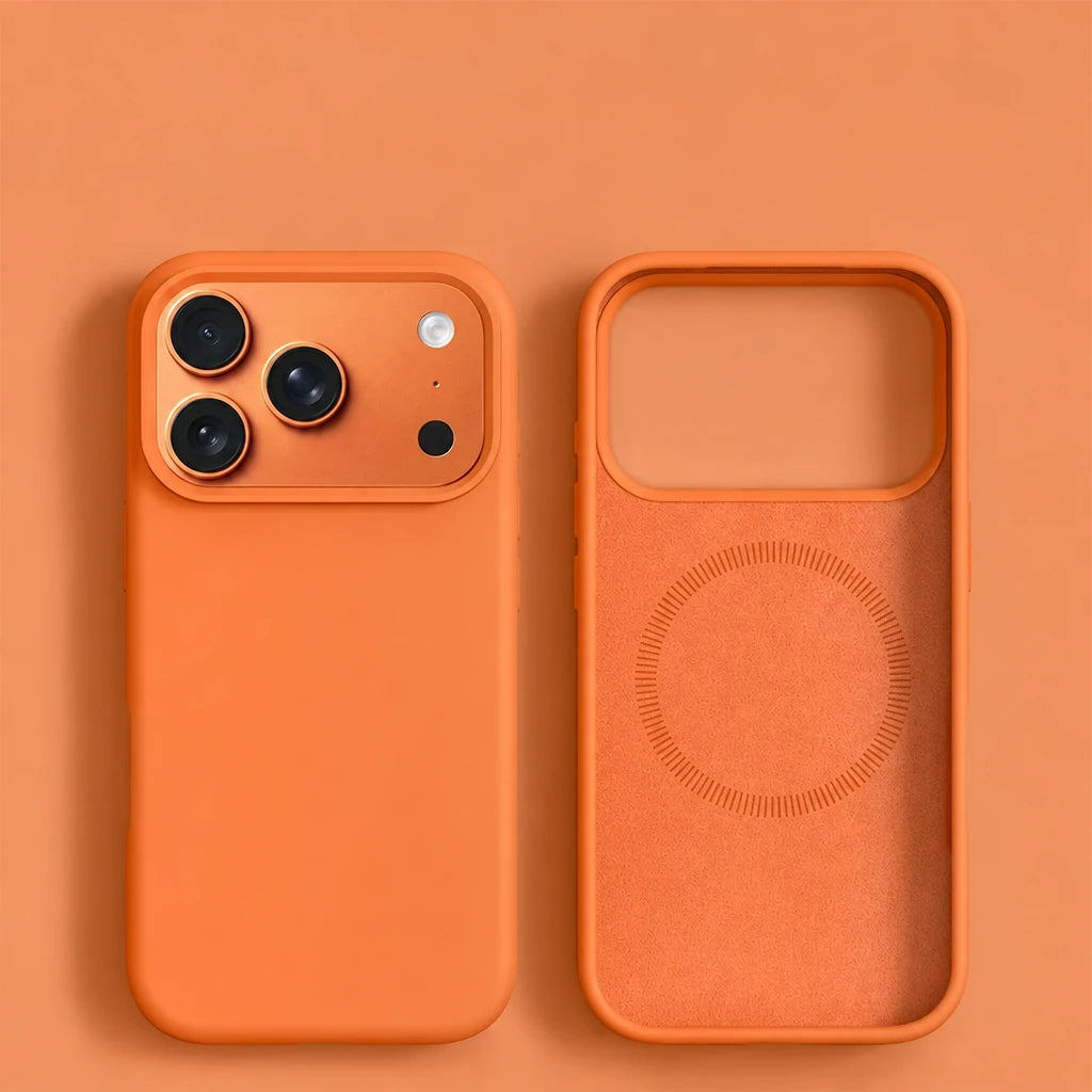 Magnetic silicone case for iPhone | Soft finish