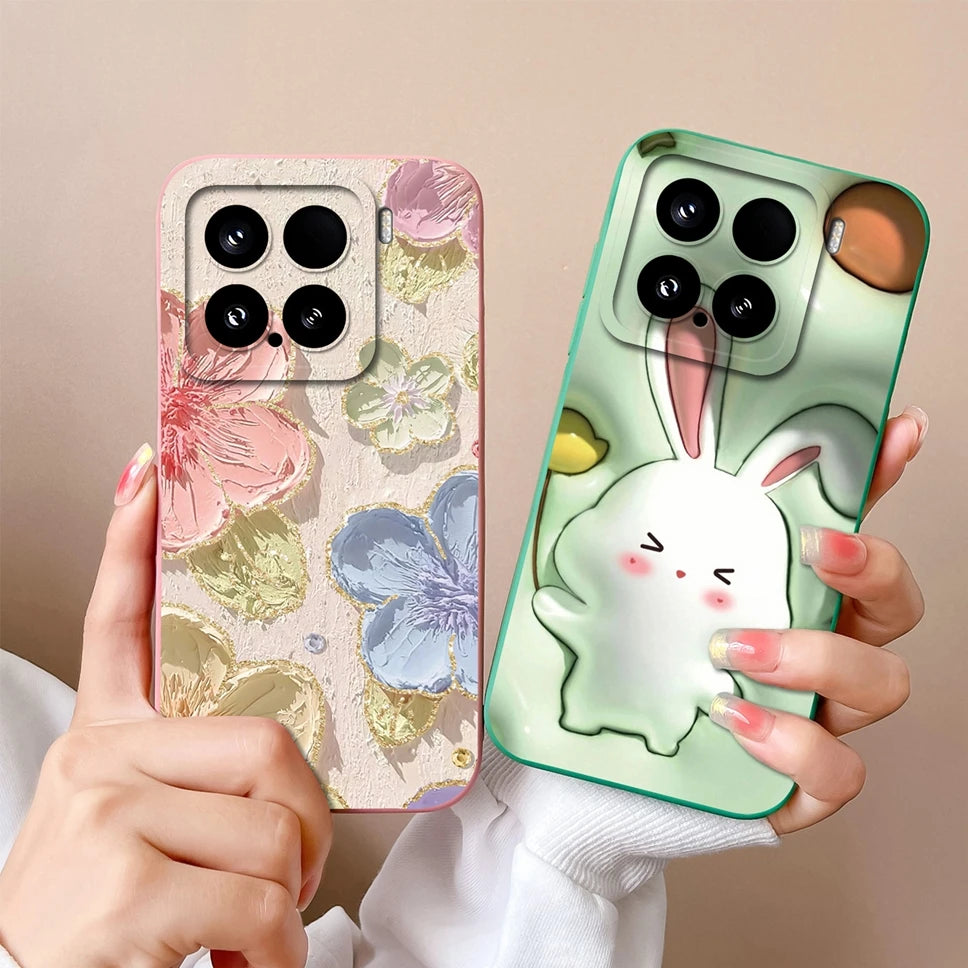 Xiaomi 15 / 15 Pro Soft Silicone Case | Creative Style Protective Back Cover