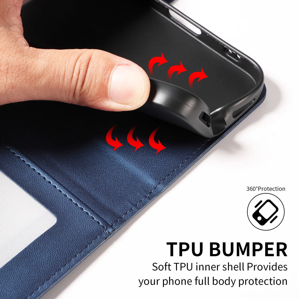 Funda tipo cartera para Samsung Galaxy | Relieve y tarjetero