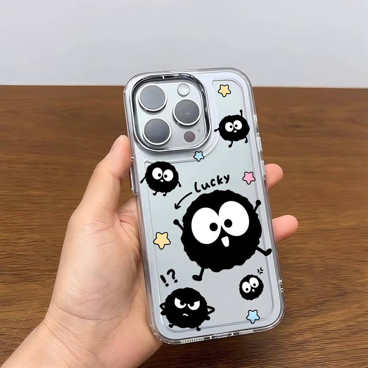 Soot Sprites Anime iPhone Case | Soft TPU | iPhone 7–17 Pro Max