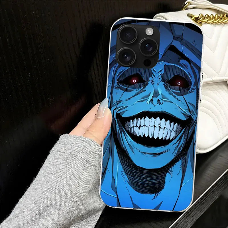 Solo Leveling Silicone iPhone Case | Soft Black Cover | iPhone 7–17 Pro Max