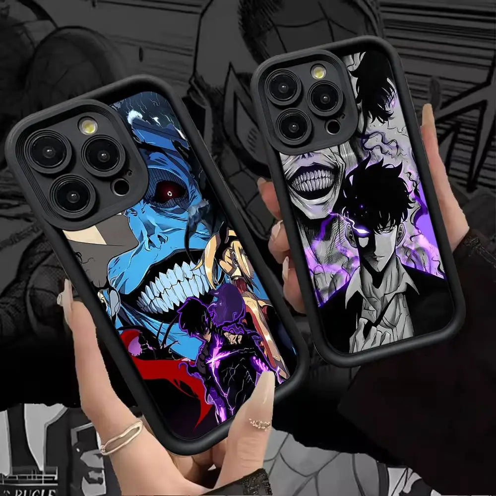 Solo Leveling Anime iPhone Case | Soft TPU | iPhone 11–17 Pro Max