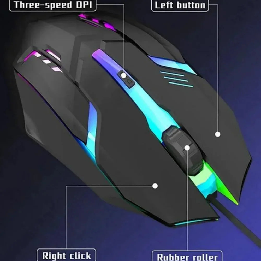 USB Wired RGB Gaming Mouse | Optical Sensor | Breathing Light | For PC & Laptop