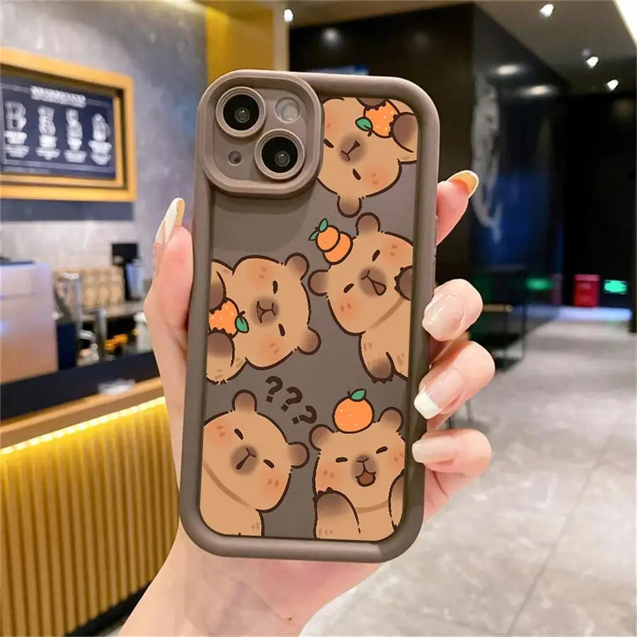 Cute Capybara iPhone Case | Soft TPU | iPhone XR–16e Pro Max